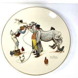 Norman Rockwell The Horse Trader Collector Plate